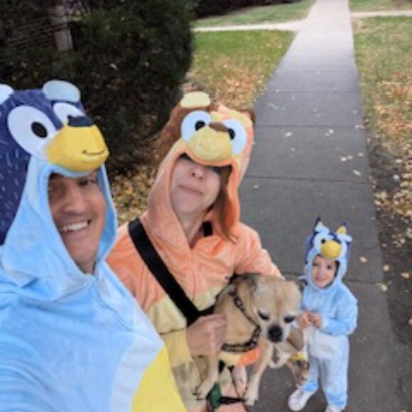 Adult Bingo Jumpsuit Costume - Bluey - Picture 3 of 4